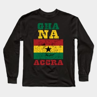 Flag of Ghana Long Sleeve T-Shirt